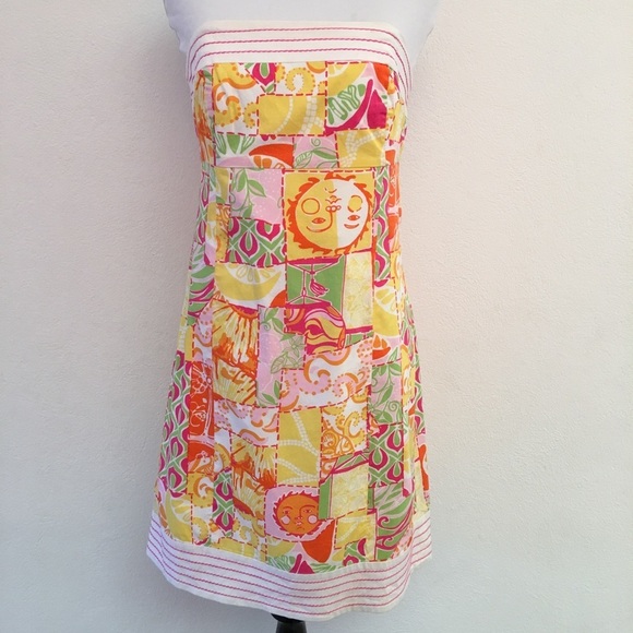 Lilly Pulitzer Strapless Dress size 4 - Picture 1 of 8